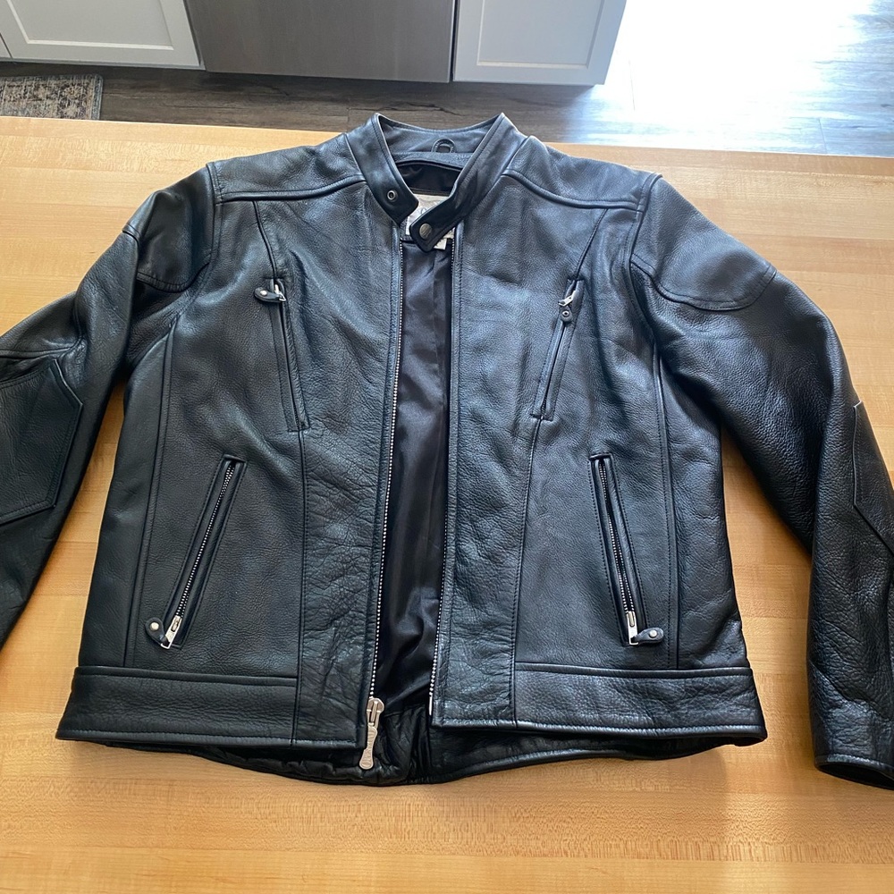 Wilson leather motorcycle jacket cafe